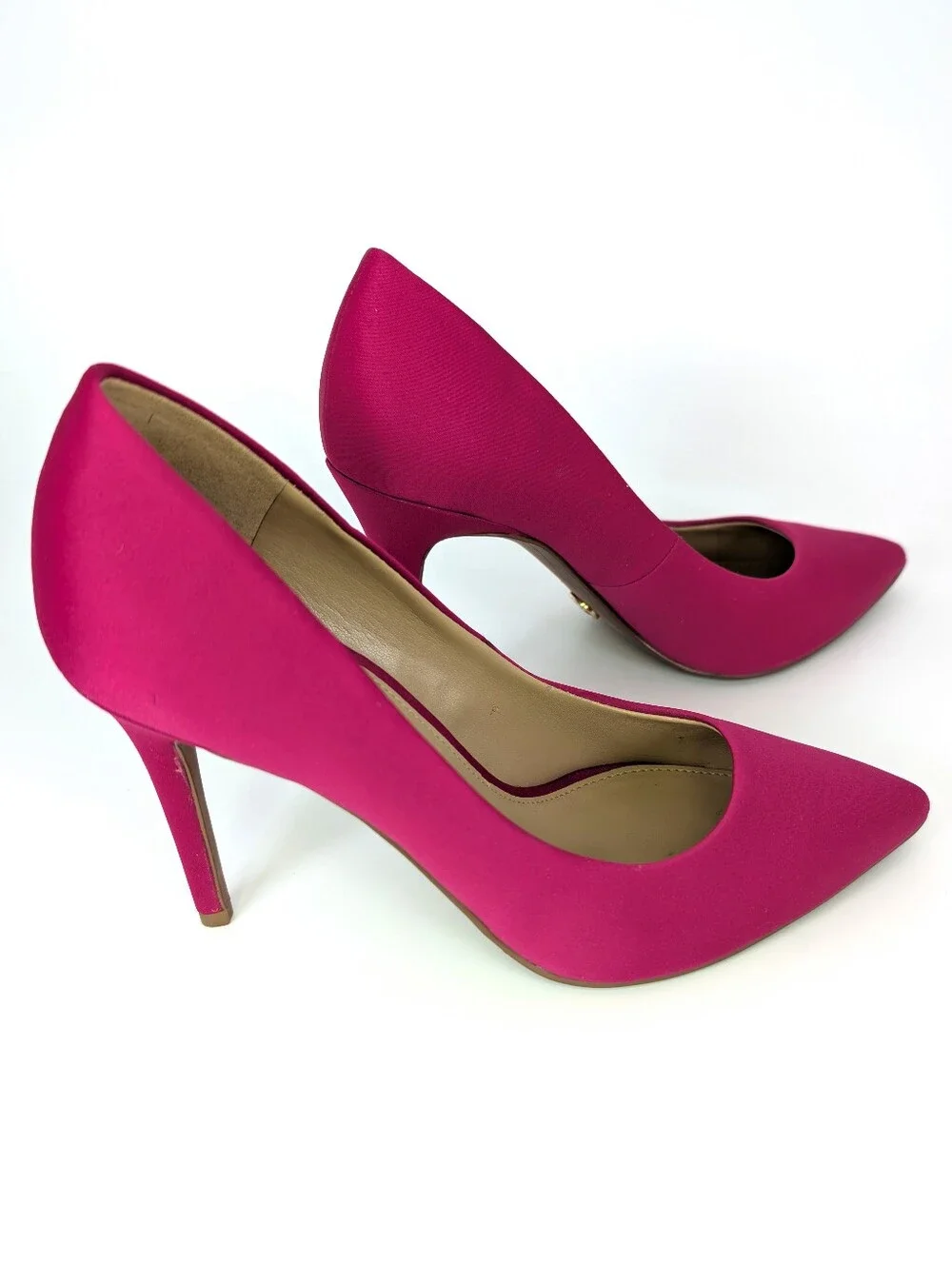 Michael By Michael Kors Hot Pink Stiletto Pump Heels  Pointy Toe Fushia Size 6